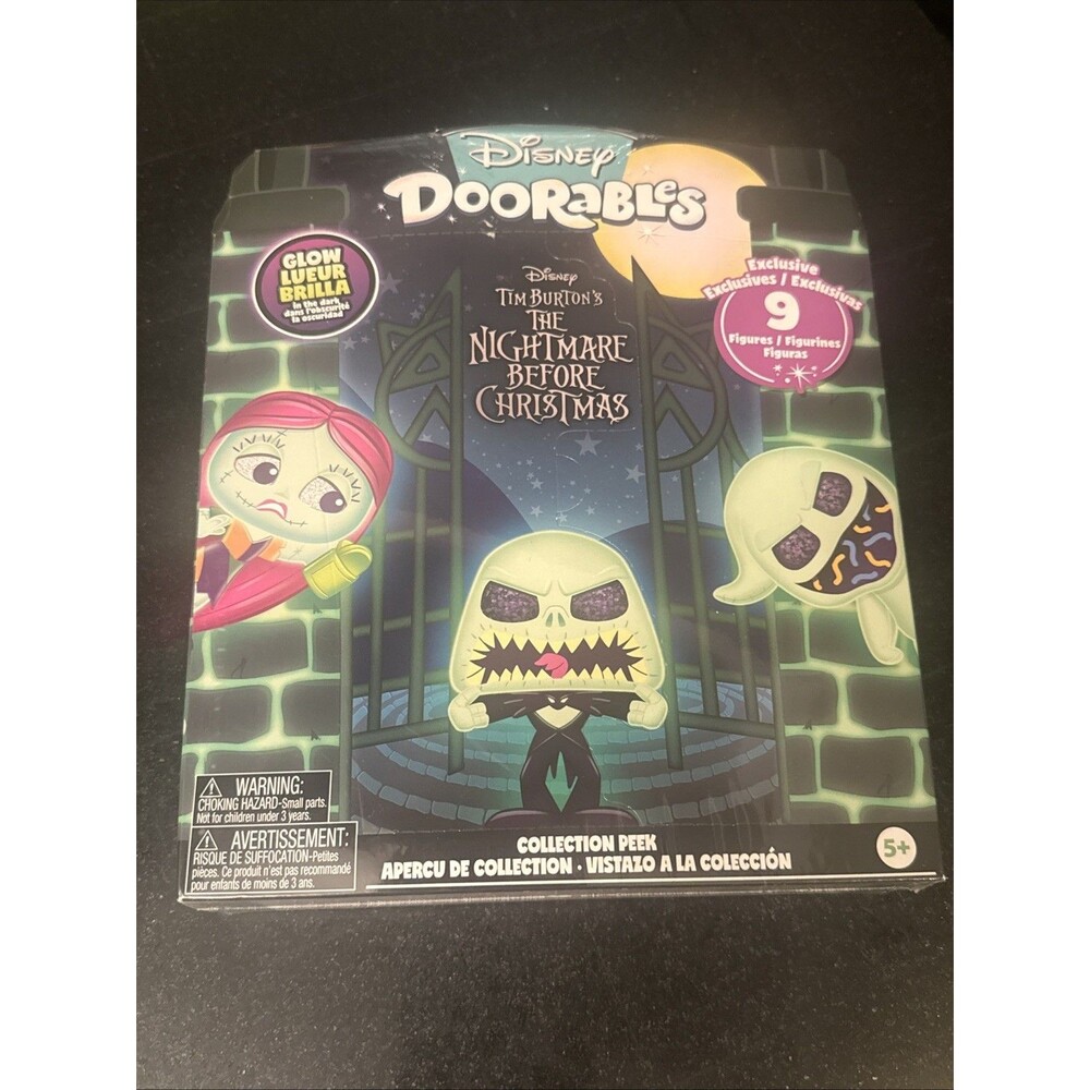 DISNEY DOORABLES NIGHTMARE BEFORE CHRISTMAS COLLECTION GLOW SET OF 9 SEALED LOT